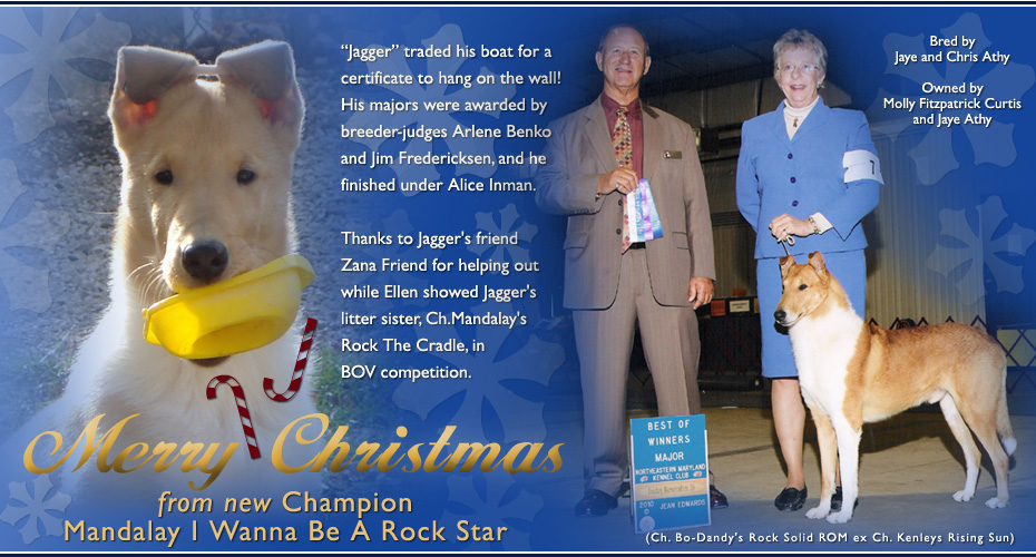 Molly Fitzpatrick Curtis and Jaye Athy -- CH Mandalay I Wanna Be A Rock Star