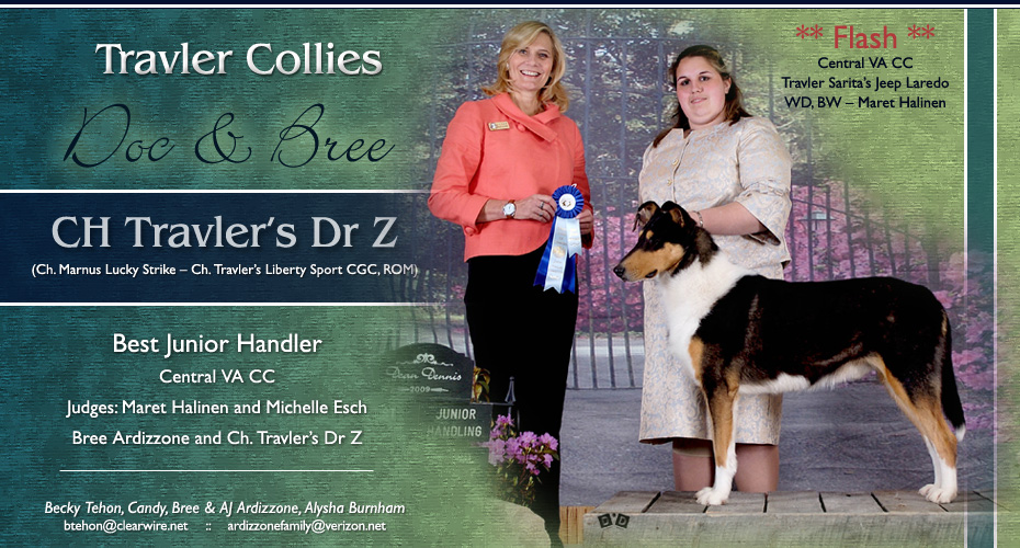 Travler Collies -- Bree Ardizzone and CH Travler's Dr Z