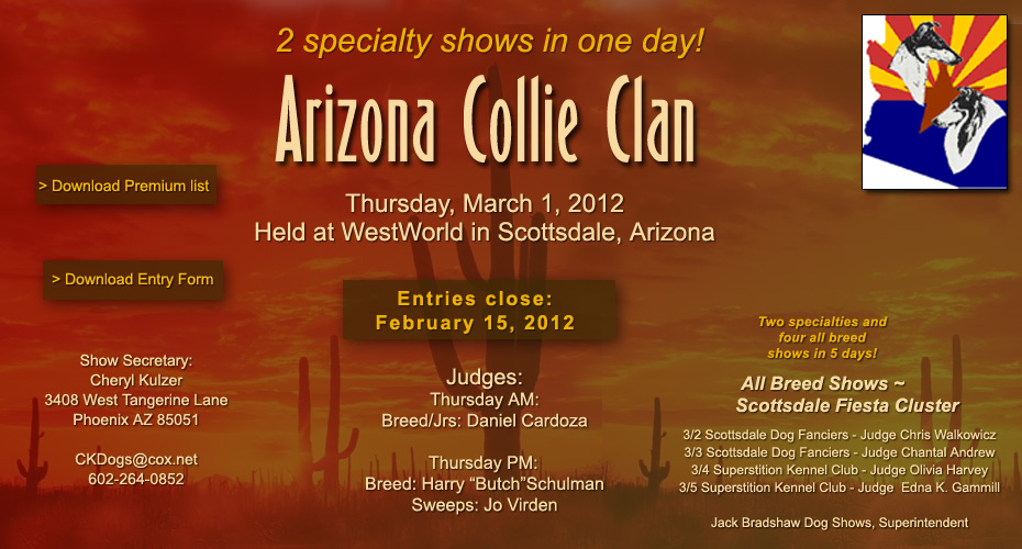 Arizona Collie Clan -- 2012 Specialty Shows
