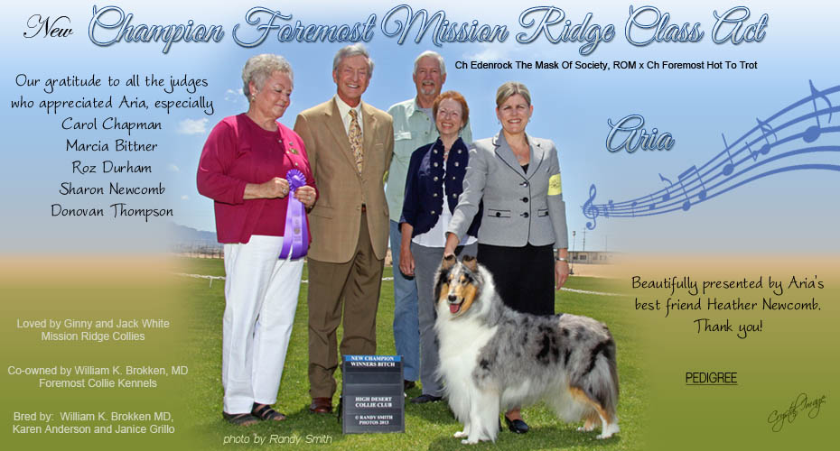 Ginny and Jack White -- CH Foremost Mission Ridge Class Act