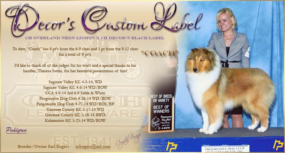Decor Collies -- Decor's Custom Label