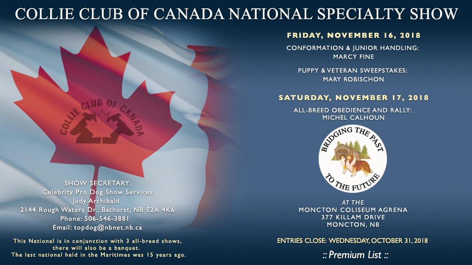 Collie Club of Canada -- 2018 National Specialty