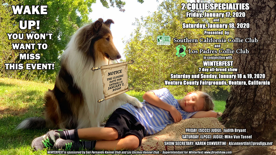 Southern California Collie Club / Los Padres Collie Club -- 2020 Specialty Shows