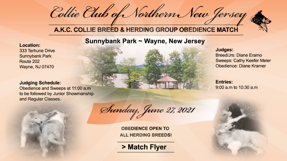 Collie Club of Northern New Jersey -- 2021 Breed and Herding Group Obedience Match